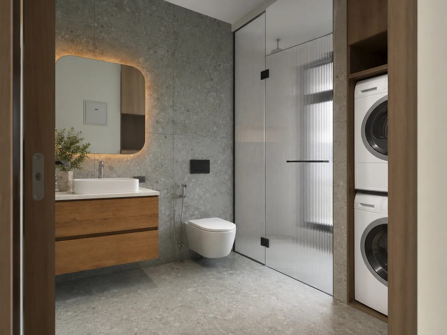 Grey-Green Utility Bath